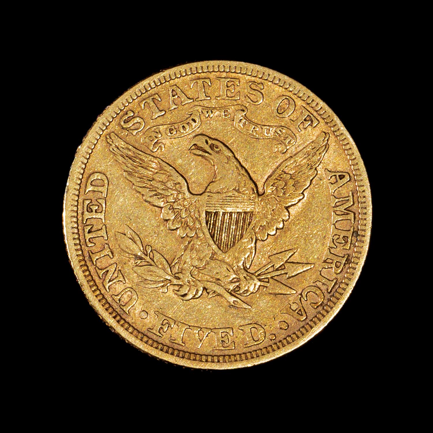 A United States 1880 Liberty Head $5 Gold Coin