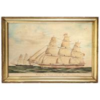 Continental School 18th/19th century Two ship portraits