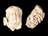 A Pair of Italian Marble Fragments