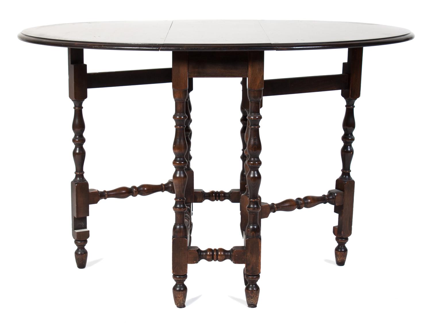 A Gate Leg Table Height 30 1/2 inches. — LATE 19TH CENTURY