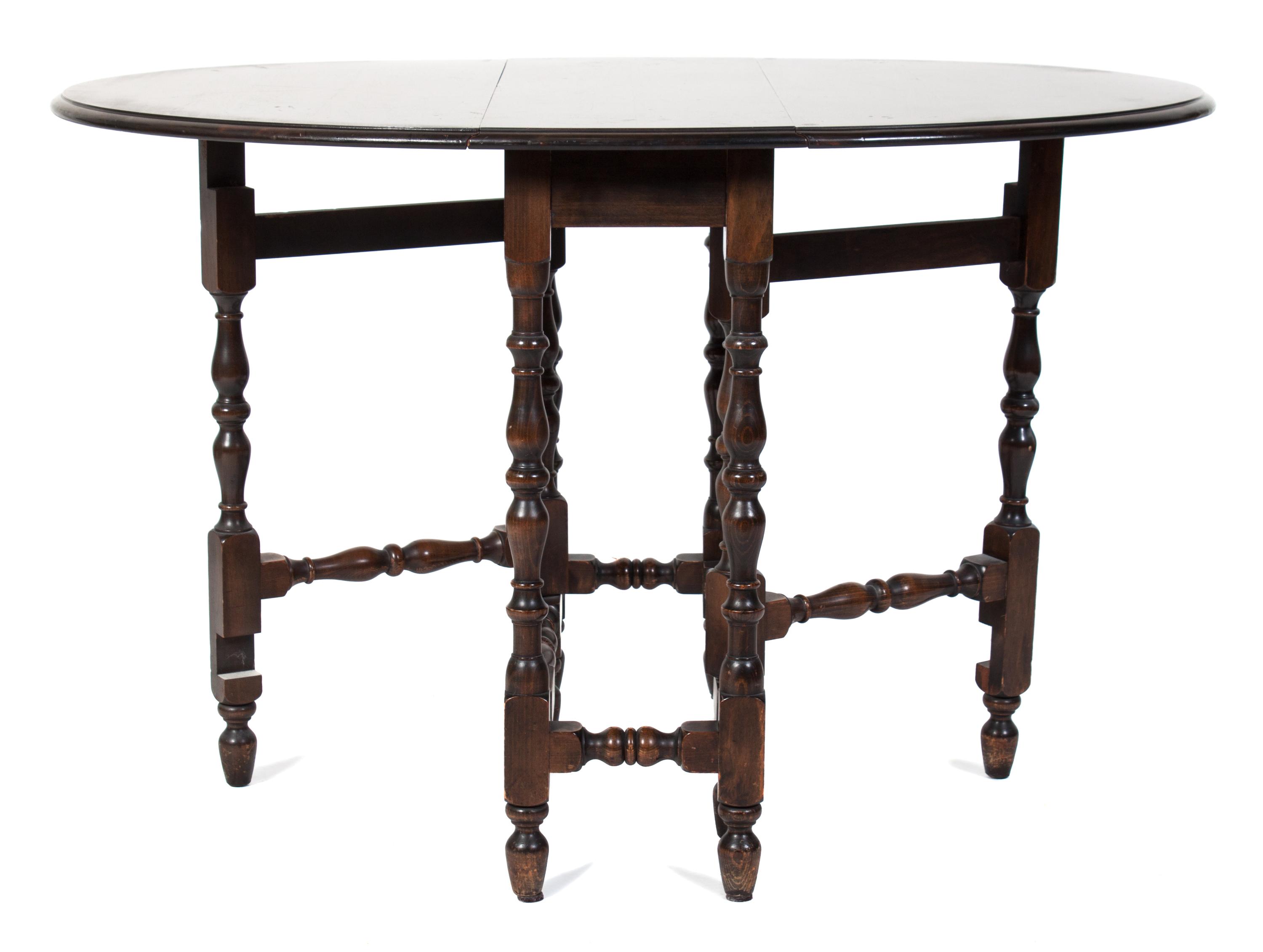A Gate Leg Table Height 30 1/2 inches. — LATE 19TH CENTURY