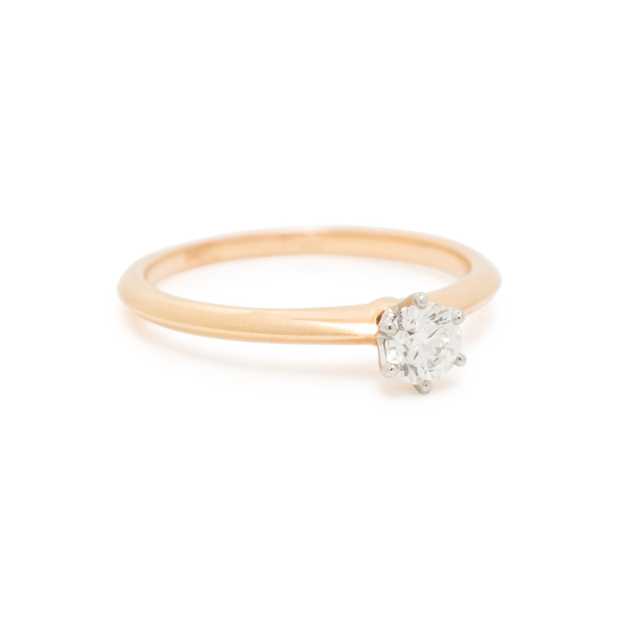 TIFFANY & CO., YELLOW GOLD AND DIAMOND RING