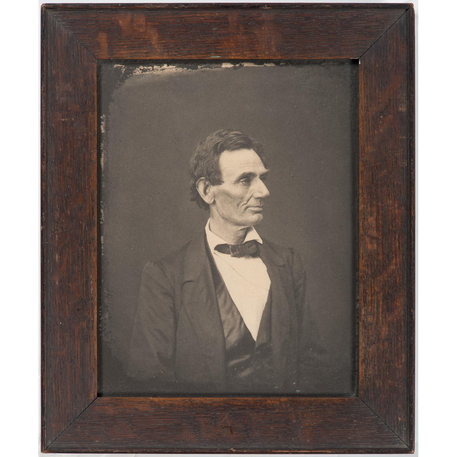 Abraham Lincoln, Fine Photograph Printed by Ayres from the Hesler Negative