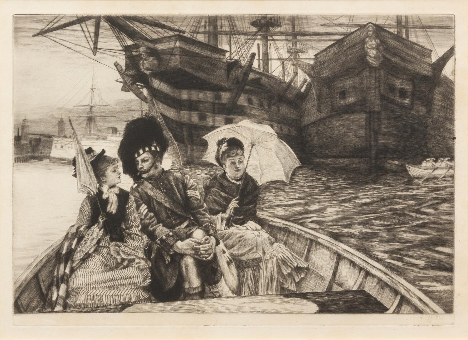 James Jacques Joseph Tissot, (French, 1836-1902), Entre les deux mon coeur balance, 1877