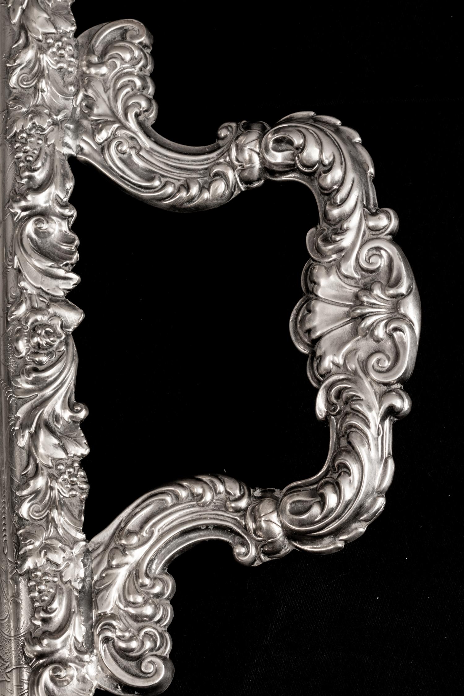 A Large English Silverplate Two-Handled Tray — Barker Ellis, Early 20th Century
