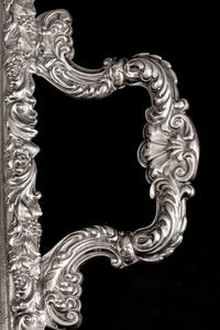 A Large English Silverplate Two-Handled Tray — Barker Ellis, Early 20th Century