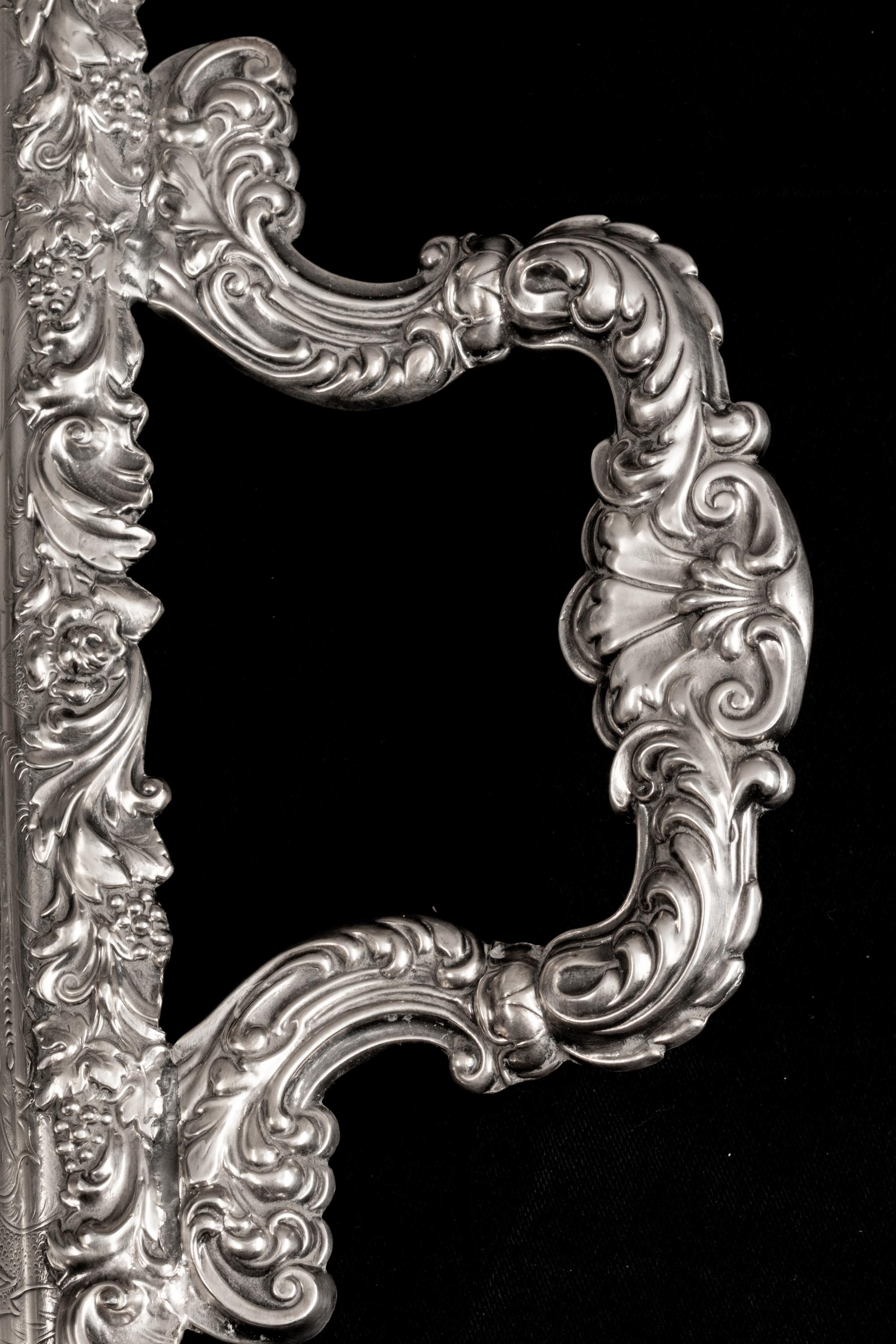 A Large English Silverplate Two-Handled Tray — Barker Ellis, Early 20th Century