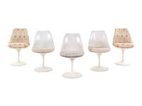 Five Tulip Chairs, model 151, Knoll, USA