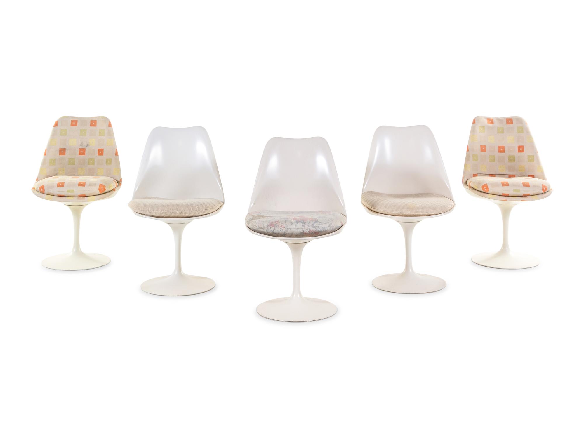 Five Tulip Chairs, model 151, Knoll, USA