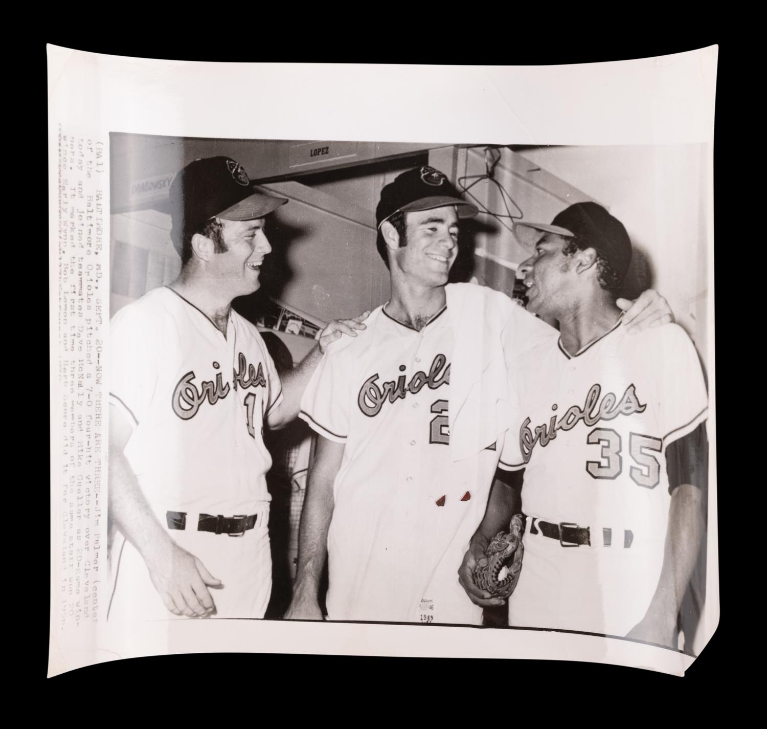 A Group of Over 60 Original Baltimore Orioles 1960s Type One News Photographs (Including Brooks Robinson and Frank Robinson),