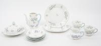 An Assembled Collection of Porcelain Table Articles Height of tallest 5 inches. — 20TH CENTURY