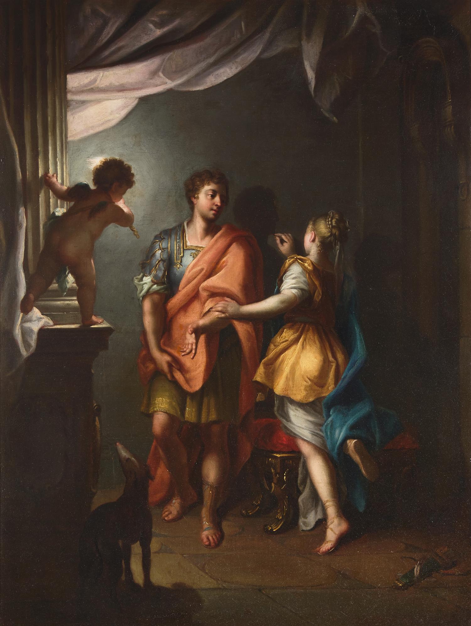 L'Invention de la Peinture (Dibutade Faisant le Portrait de son Amant), c. 1714-17
