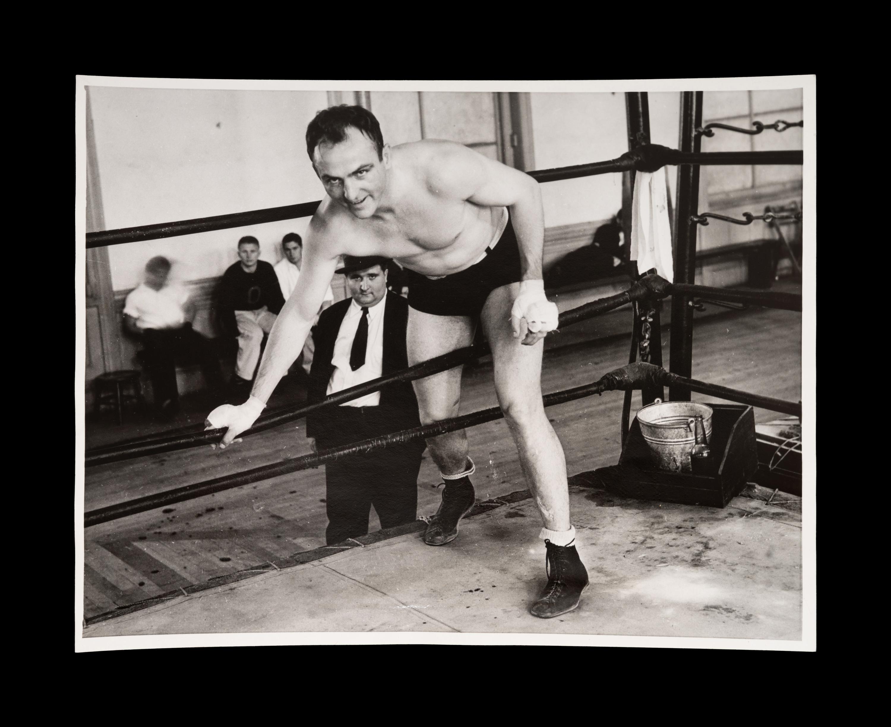 A Group of 22 Original Boxing Photographs Including Joe Louis and Jack Dempsey,