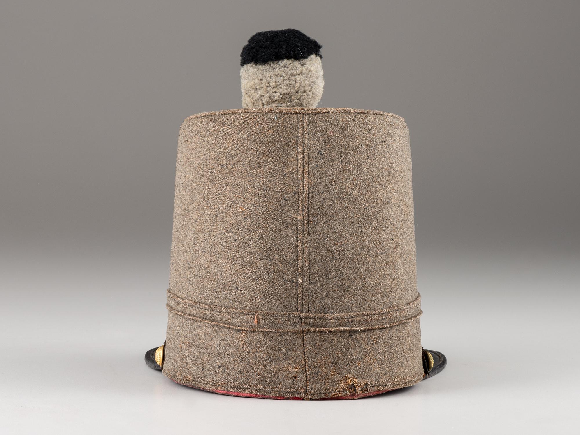 [MILITIA]. 1851 Pattern Massachusetts Militia shako.