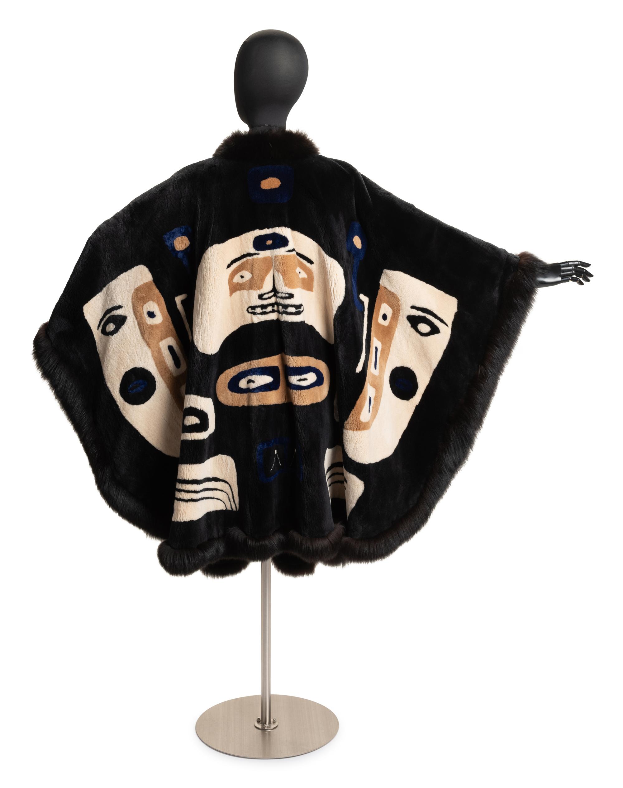 Revillon Fur Cape with design by Ford Ruthling, 1980-90s