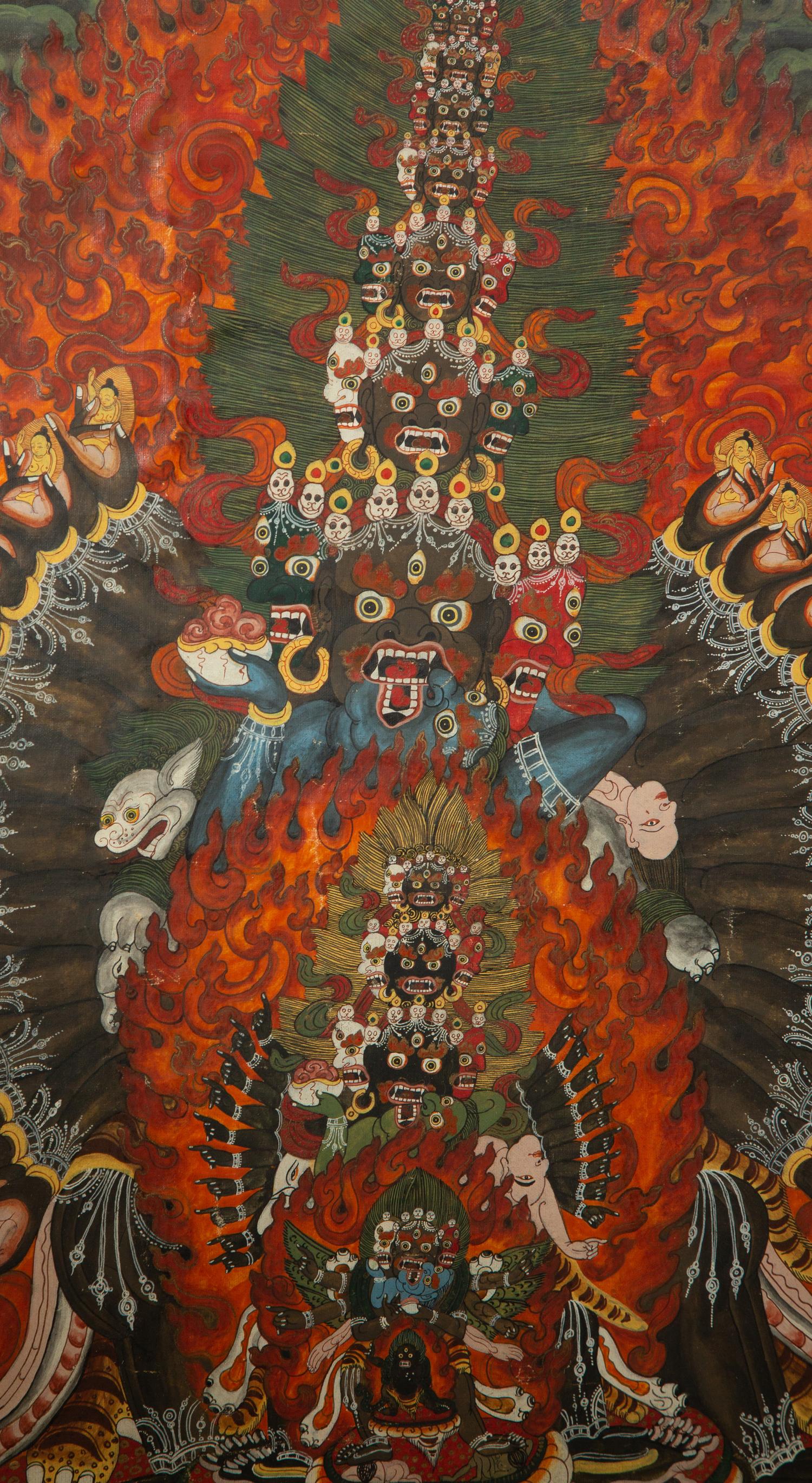 A Tibetan Buddhist Chemchok Heruka Thankgka