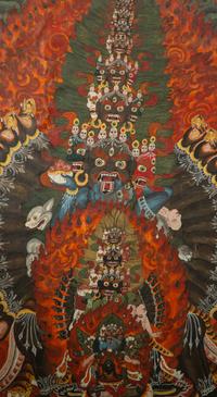 A Tibetan Buddhist Chemchok Heruka Thankgka