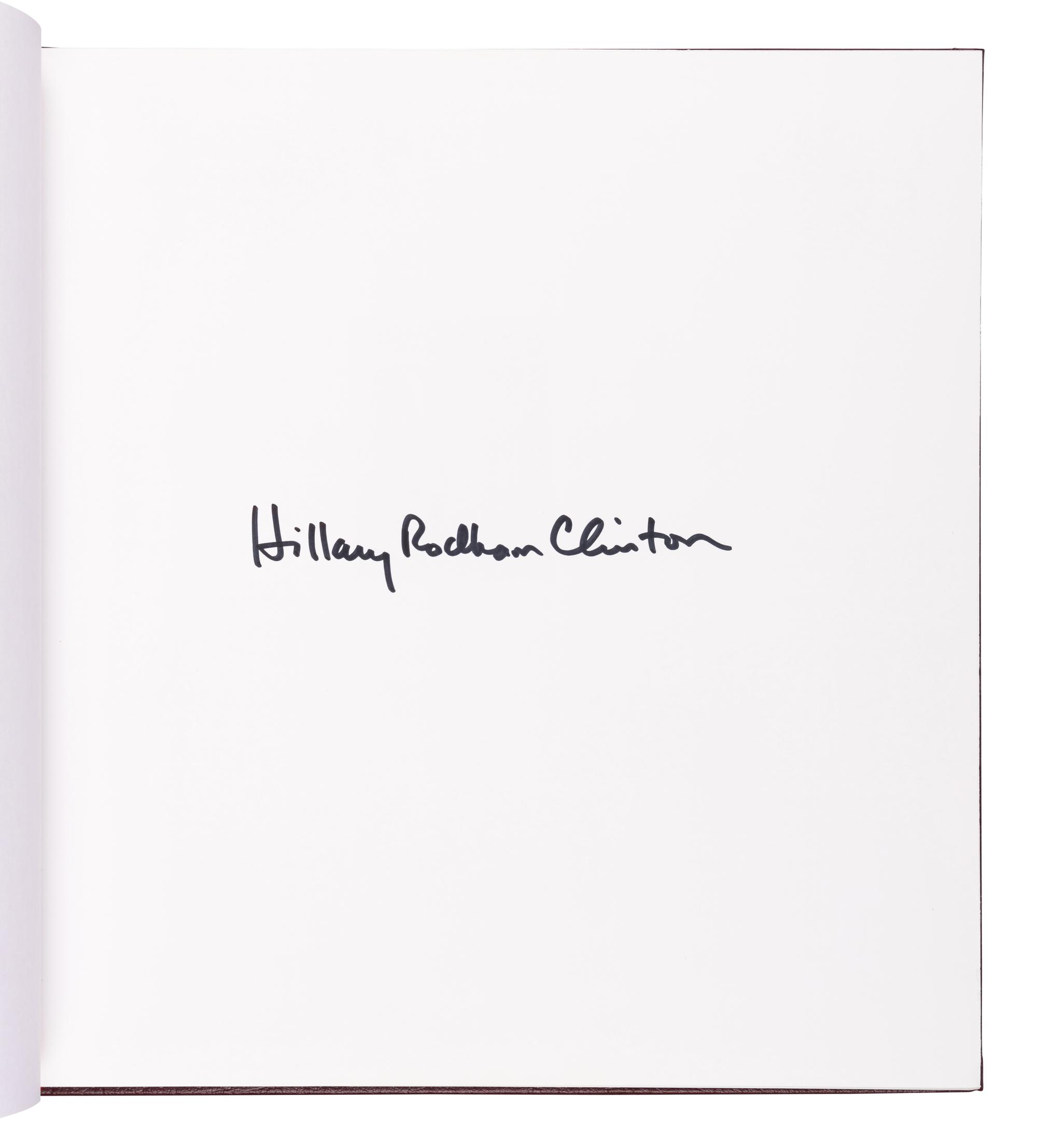 CLINTON, Hillary Rodham (b. 1947). Invitation to the White House: At Home with History. New York: Simon & Schuster, 2000.