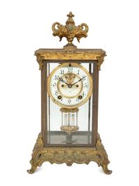 A French Gilt Bronze Mantel Clock