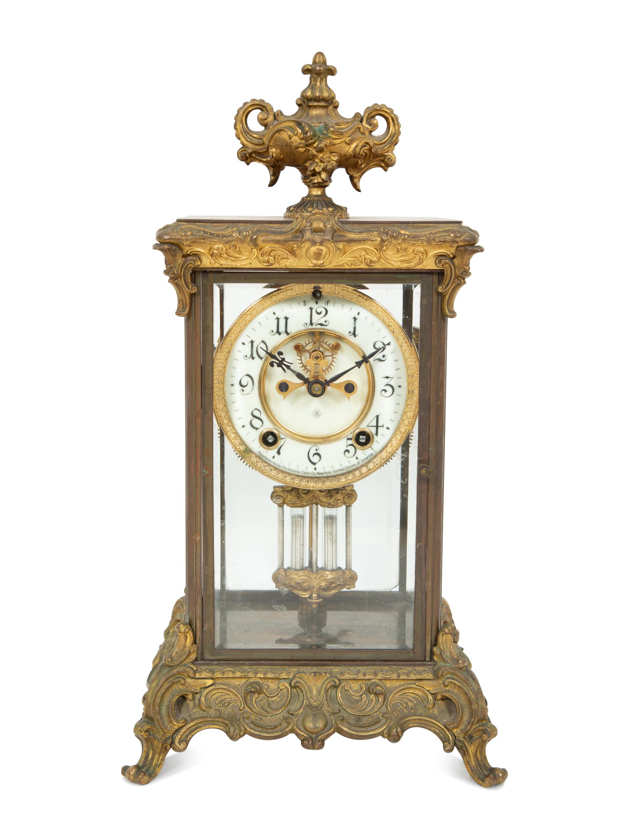 A French Gilt Bronze Mantel Clock