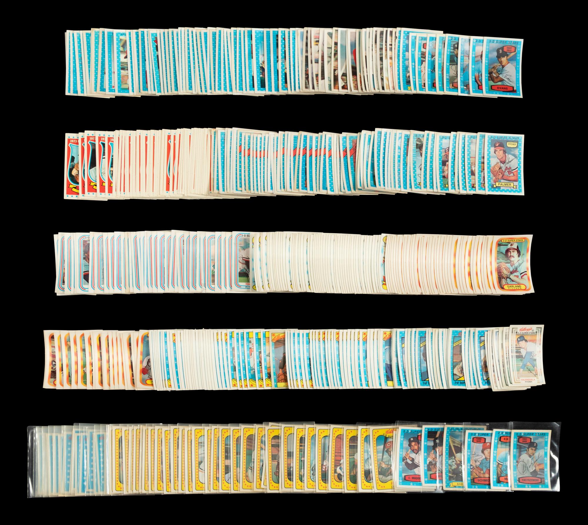 A Collection of Over 450 1970s-80s Kelloggs Baseball Cards