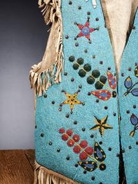 Blackfeet Beaded Hide Vest