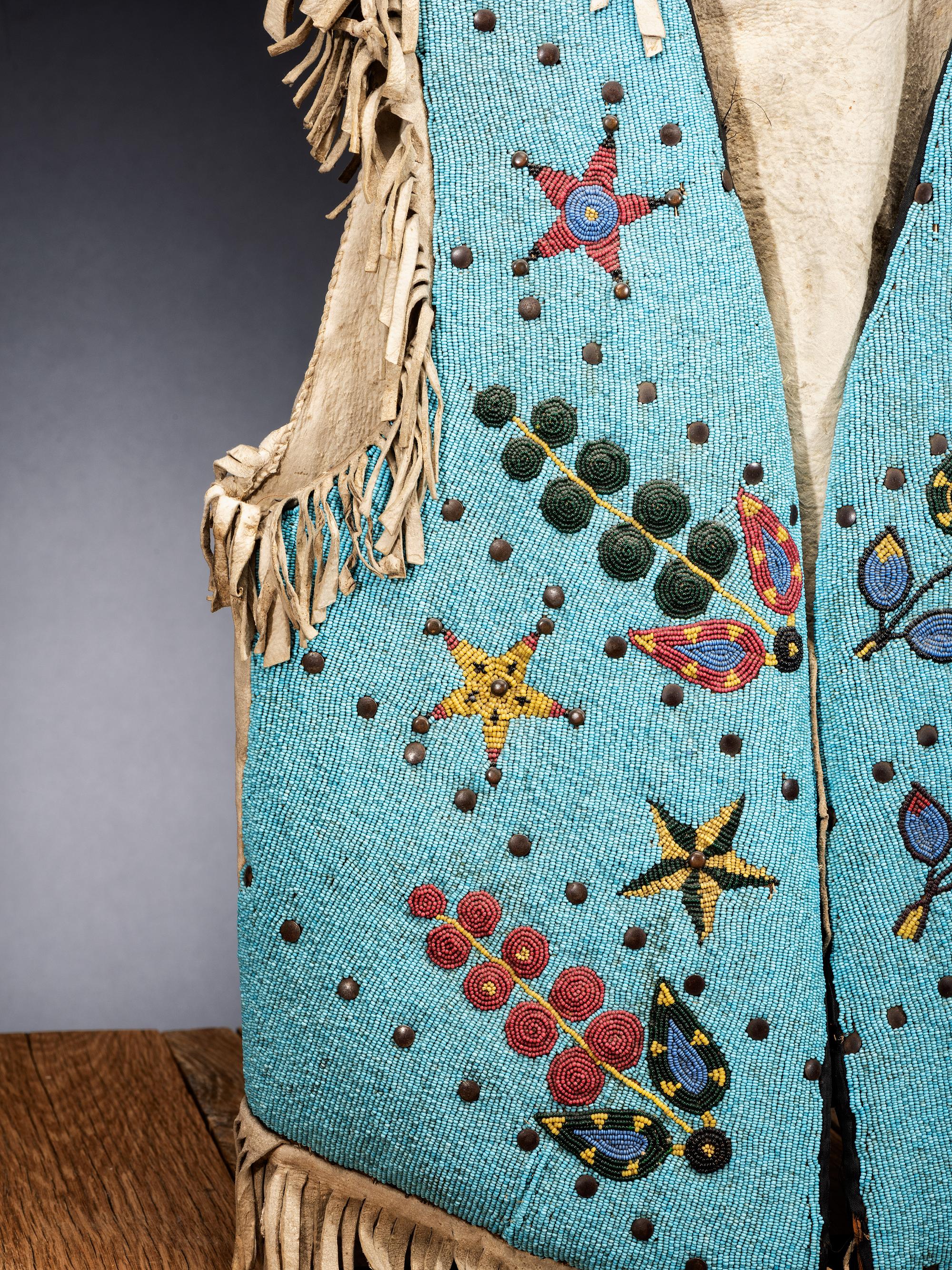 Blackfeet Beaded Hide Vest