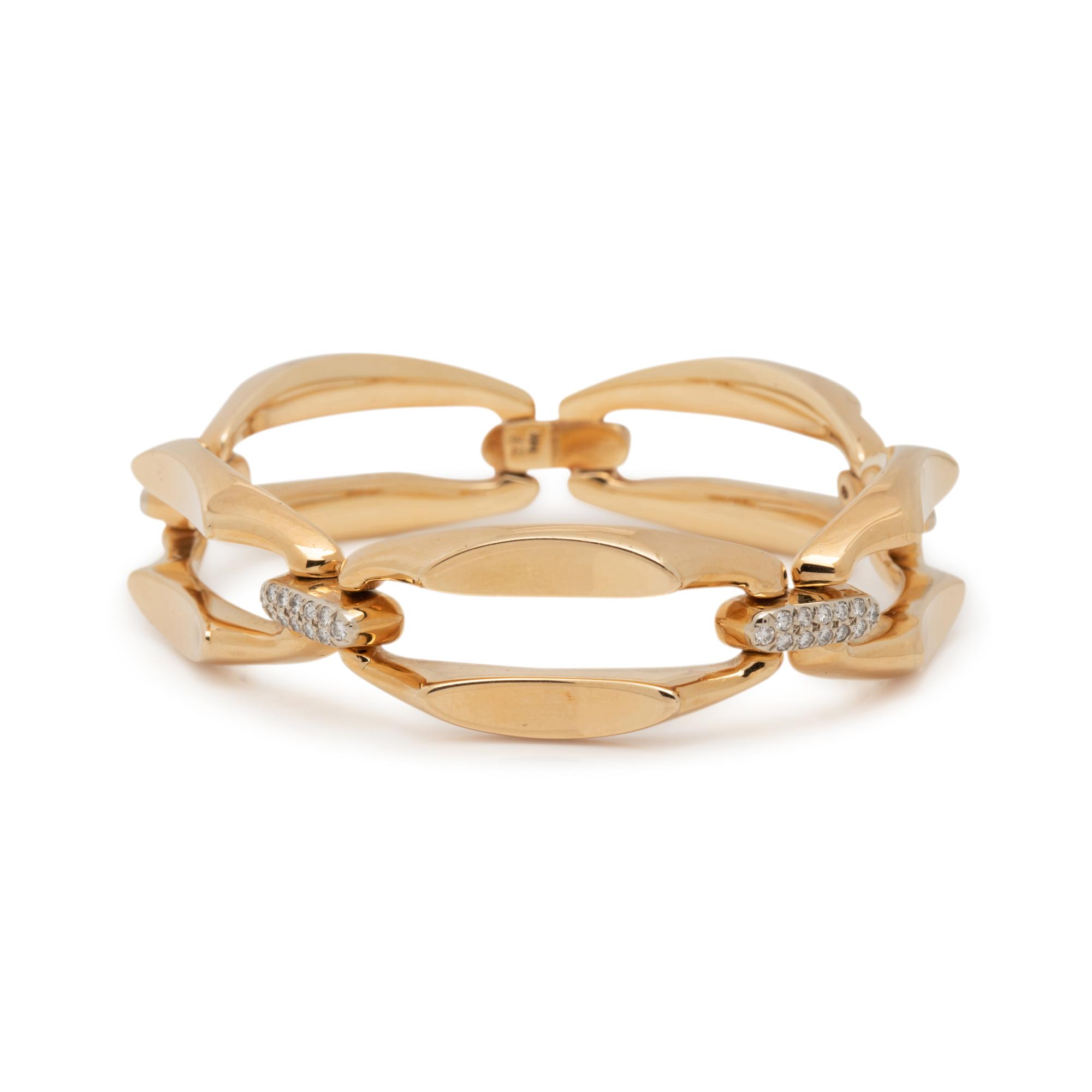 YELLOW GOLD AND DIAMOND BRACELET