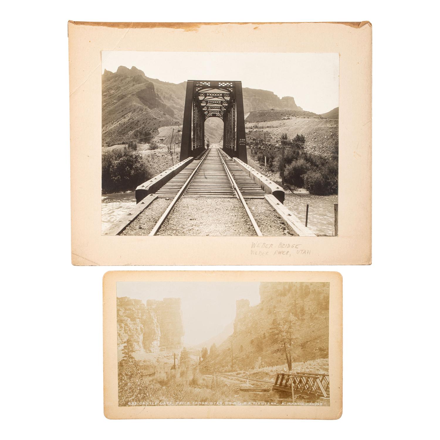 [WESTERN AMERICANA]. A group of stereoviews, albumens, and silver gelatin photographs taken in North Dakota, South Dakota, Montana, Wyoming, and Utah, with Mormon interest, comprising: