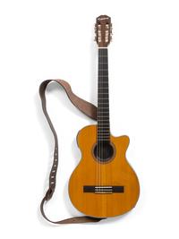 An Epiphone Shadow Cut-Away Acoustic Electric Guitar