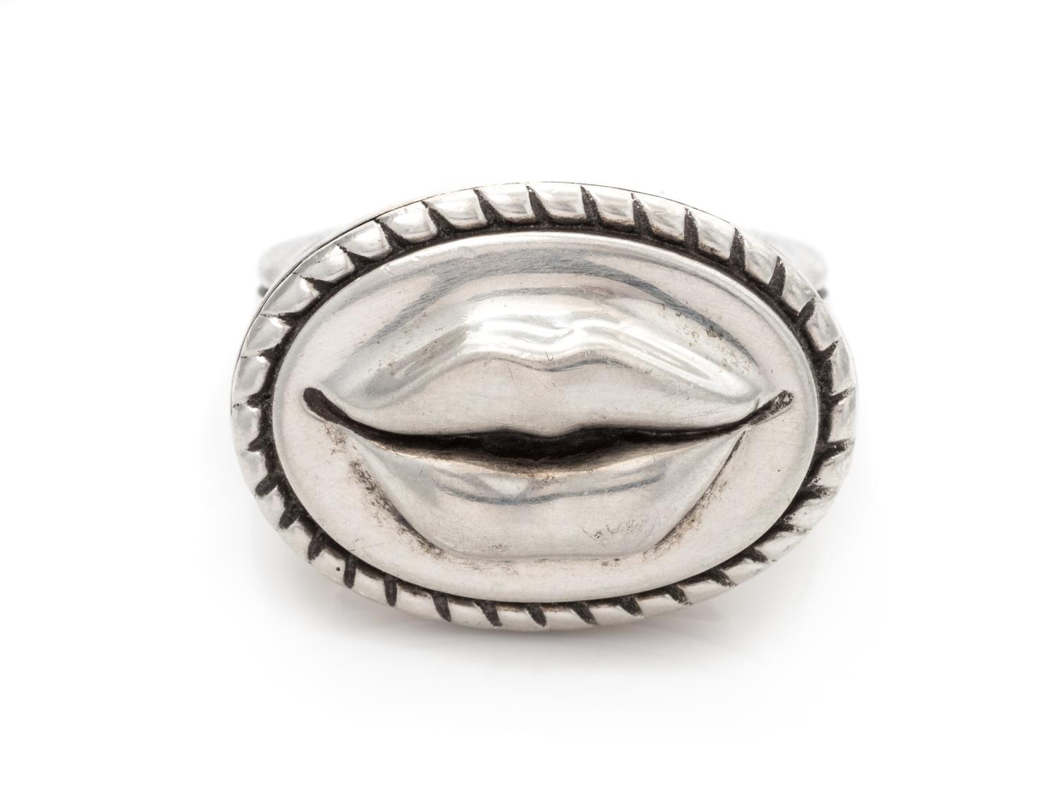 A Sterling Silver 'Hot Lips' Ring, Kieselstein-Cord, Circa 1996, 9.70 dwts.