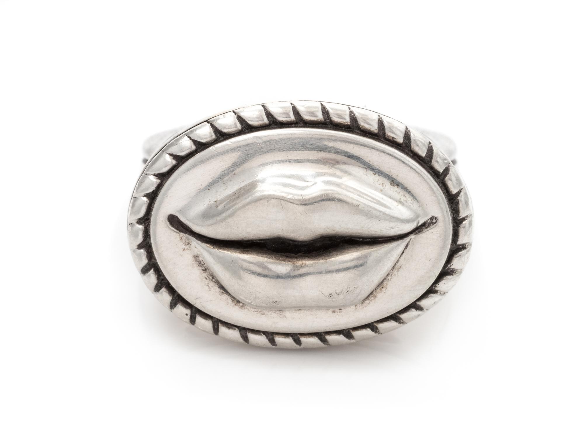 A Sterling Silver 'Hot Lips' Ring, Kieselstein-Cord, Circa 1996, 9.70 dwts.