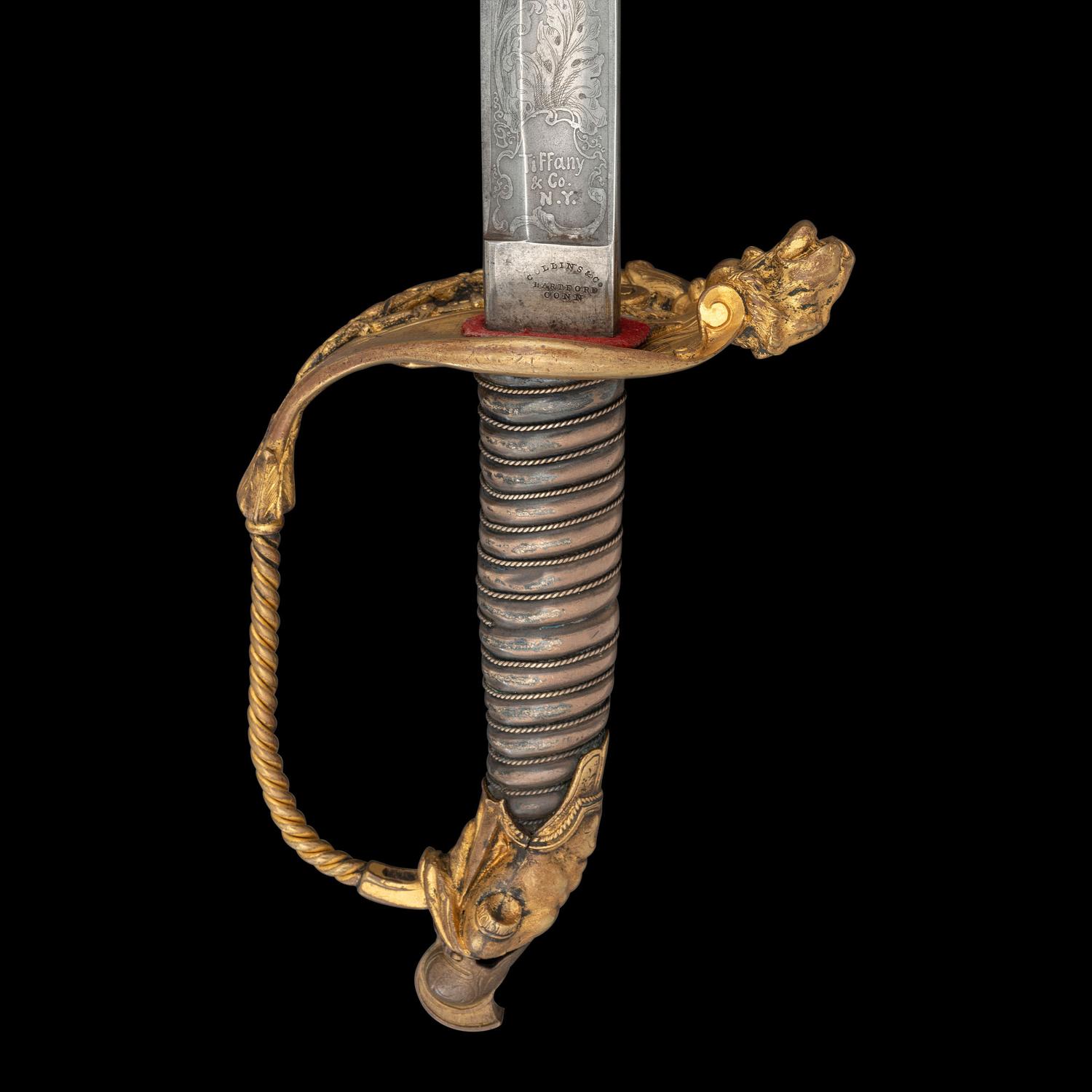 Tiffany & Co. Greco-Roman Bust Hilt Presentation Sword of Capt. A.A. Donalds - 2nd Fire Zouaves - Mortally Wounded at Bristoe Station