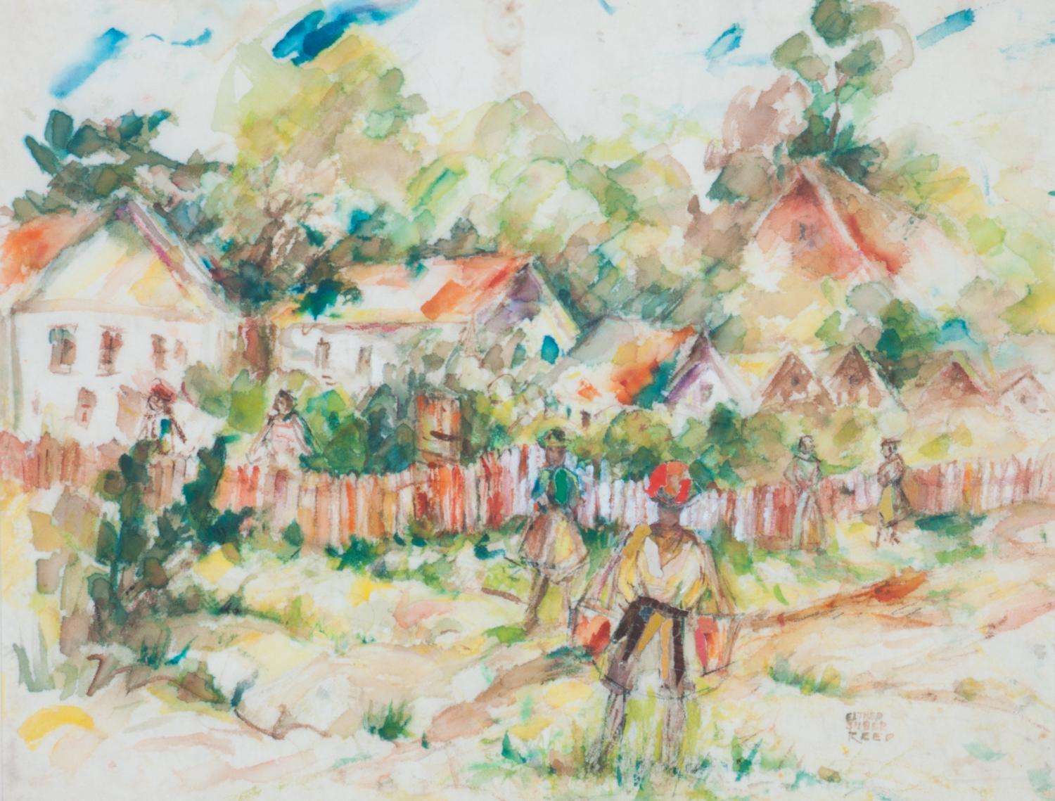 Esther Silber Reed, (Missouri, 1900-1989), Neighborhood Scene