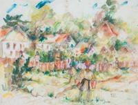 Esther Silber Reed, (Missouri, 1900-1989), Neighborhood Scene