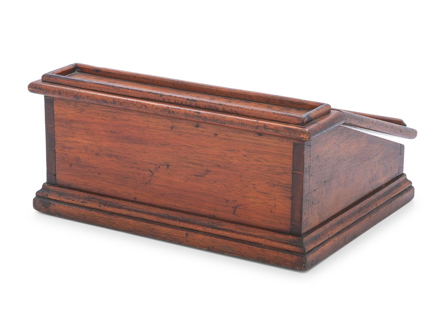 A Hinged-Top Bookstand and Document Box in Mixed Woods