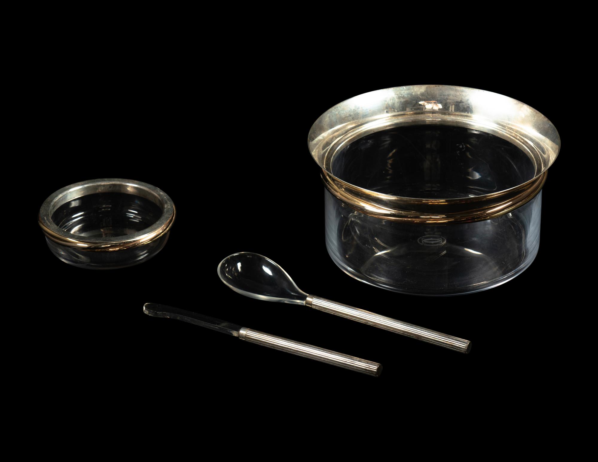 A Cartier Trinity Caviar Service