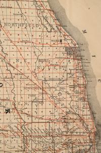 [CHICAGO] -- New Cyclists' Map of Chicago. Chicago: Rand, McNally & Co., 1896.
