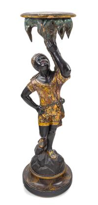 A Venetian Polychromed Figure