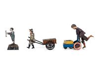 Three Painted Tin Windup Toys