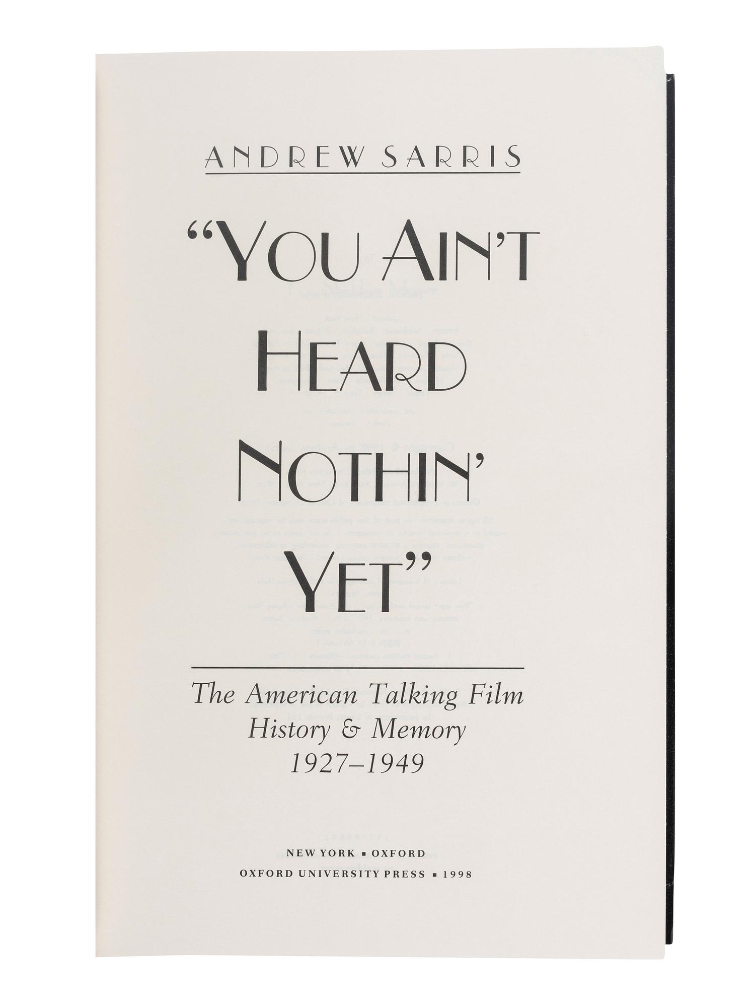 [HOLLYWOOD]. A group of 11 works, many with connections to film and entertainment, all SIGNED copies, comprising: