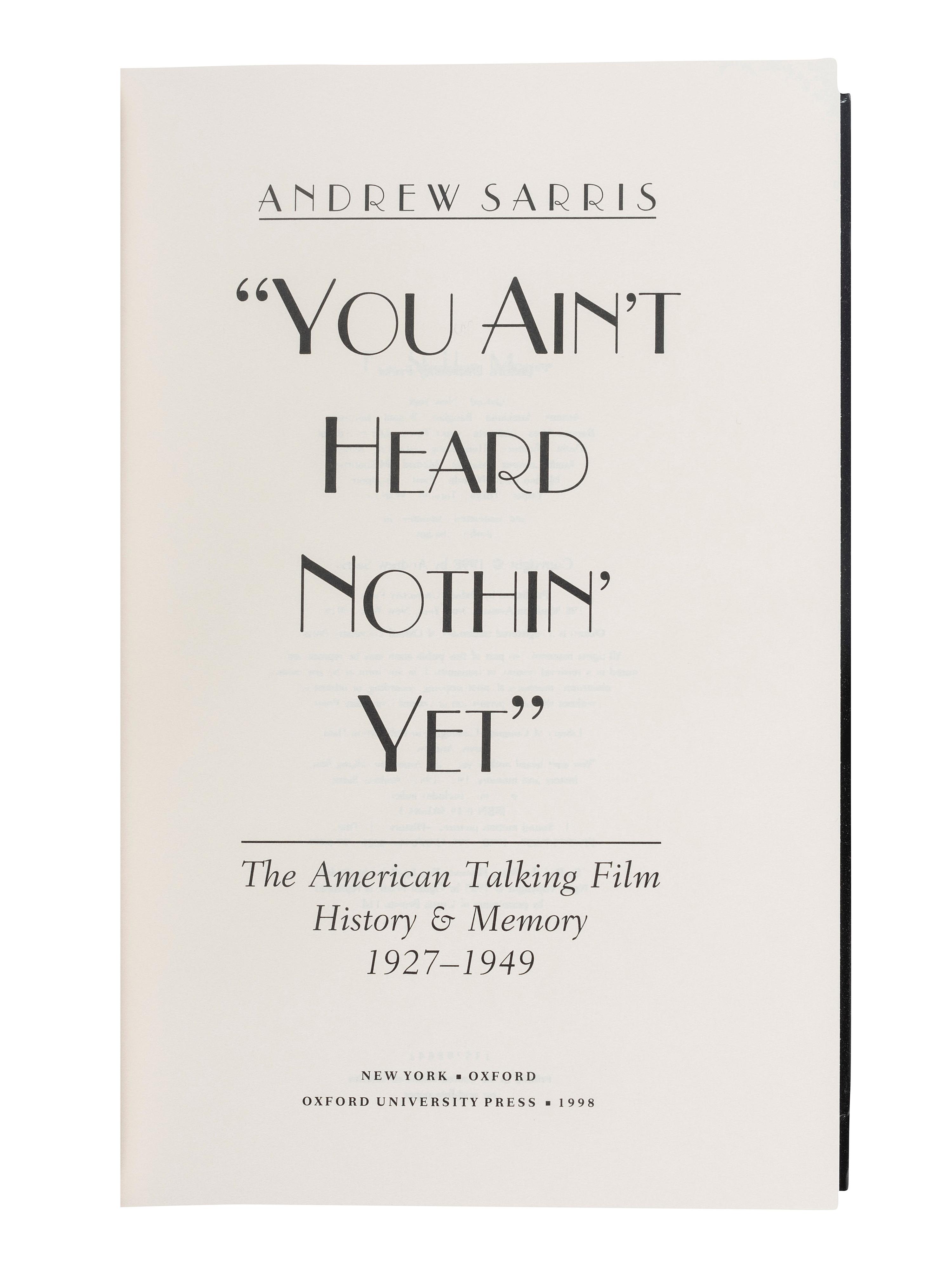 [HOLLYWOOD]. A group of 11 works, many with connections to film and entertainment, all SIGNED copies, comprising: