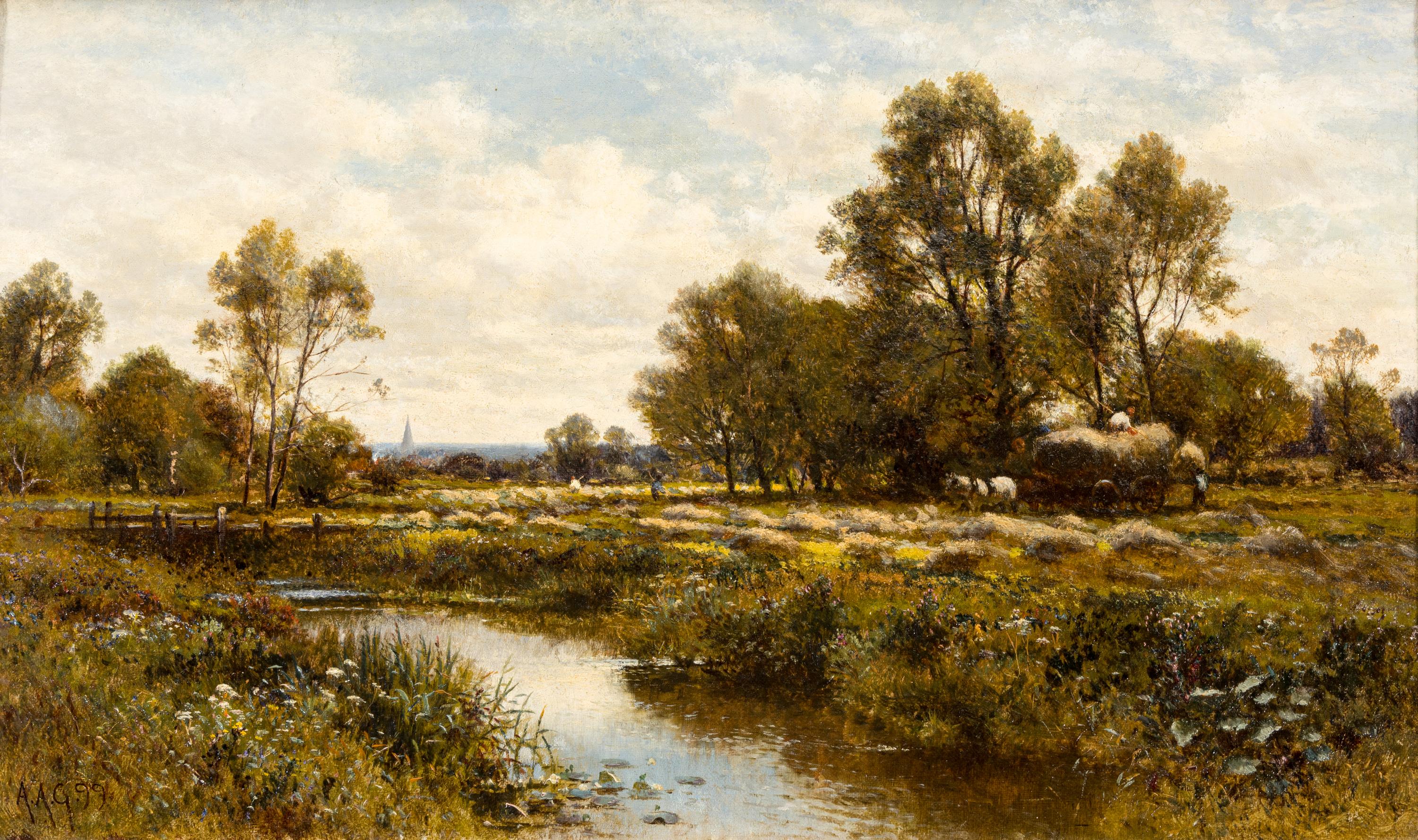 Landscape with Haymakers , 1899