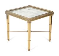 A French Gilt Bronze and Mirror Side Table — 20TH CENTURY