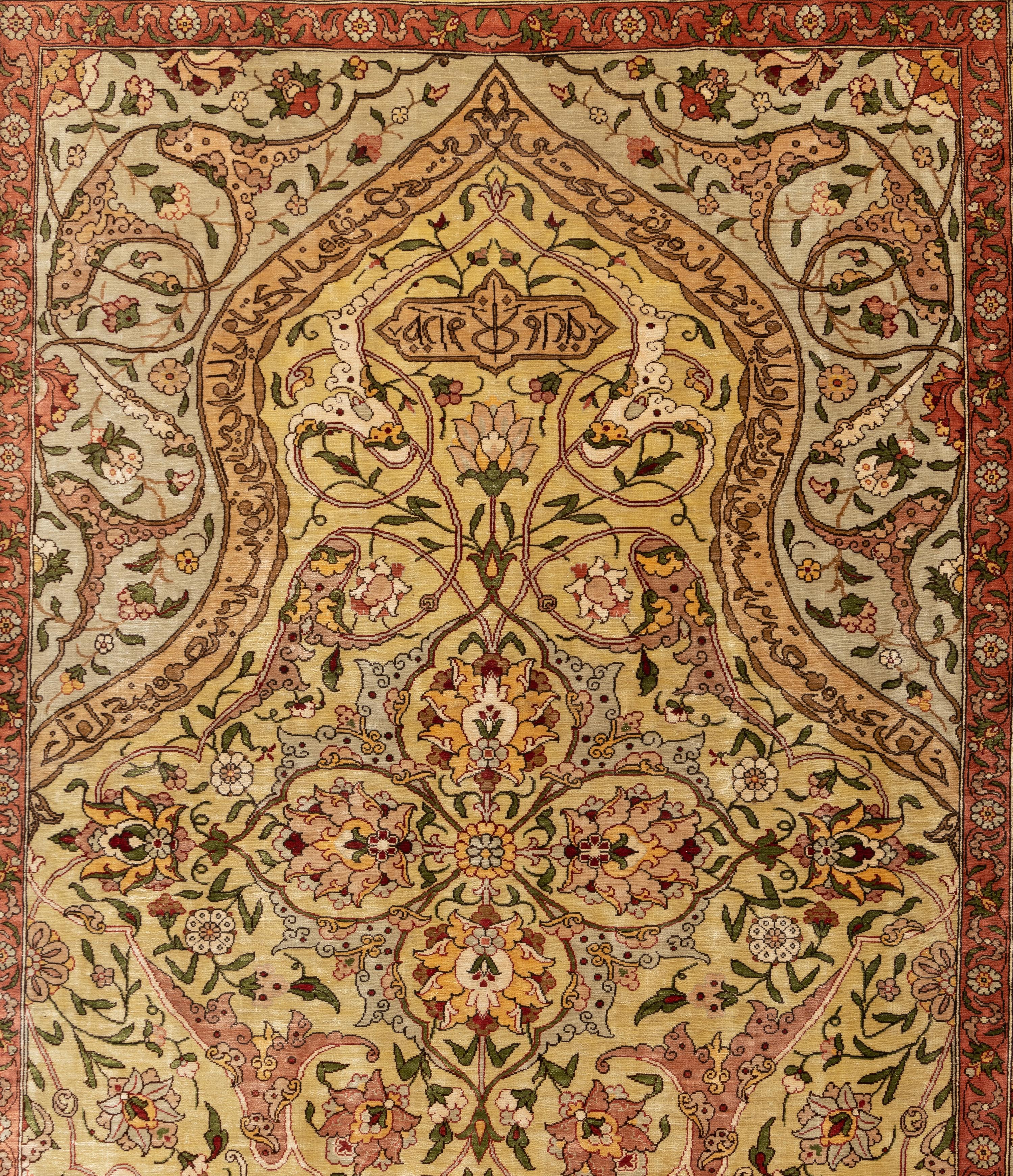 A Turkish Silk Rug