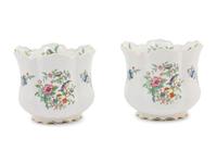 A Pair of Aynsley Porcelain Cache Pots
