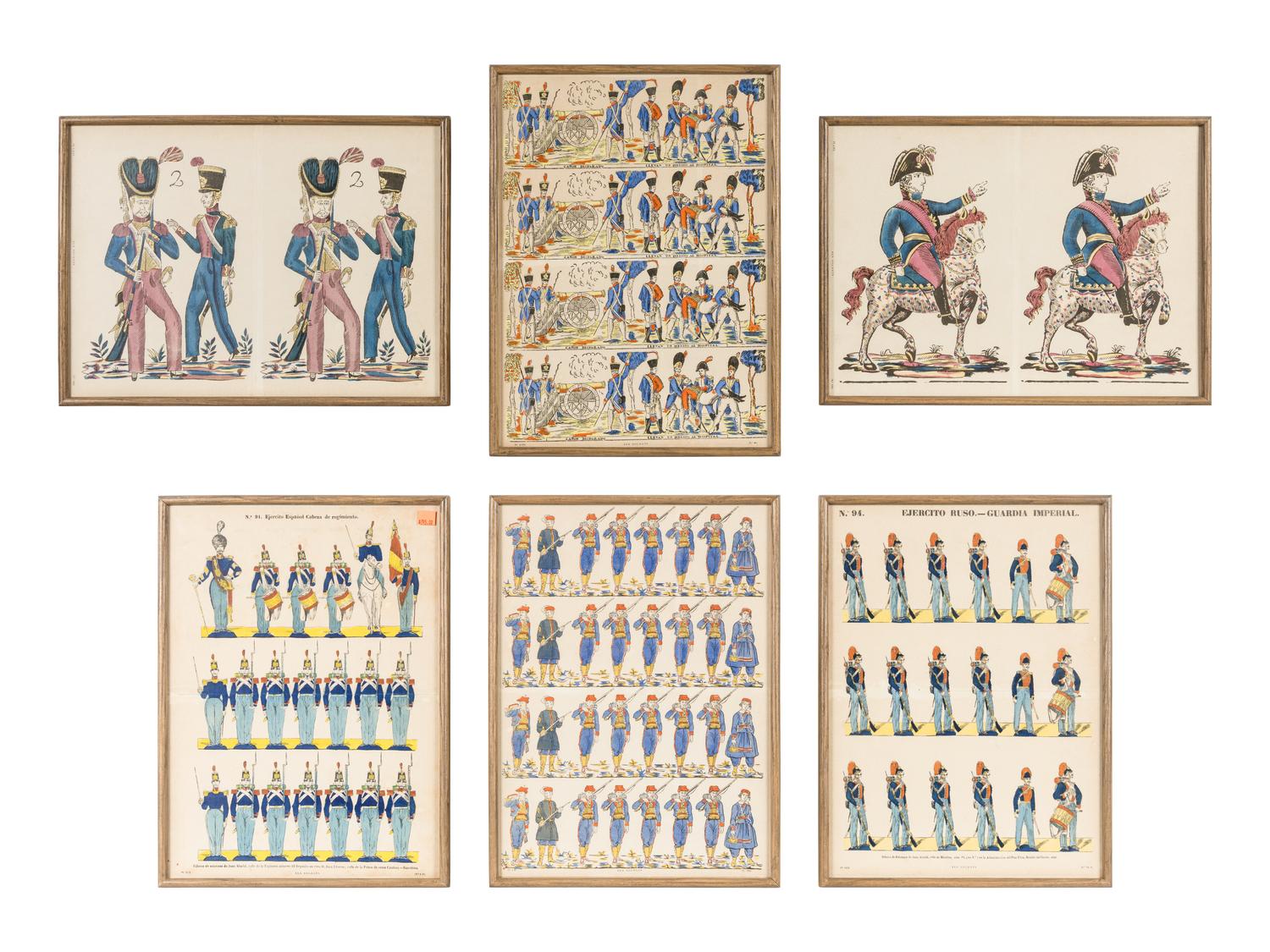 A Set of Six Prints of the Spanish Imperial Army