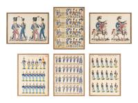 A Set of Six Prints of the Spanish Imperial Army