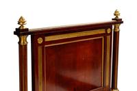 A Russian or Baltic Neoclassical Gilt Bronze Mounted Mahogany Bed