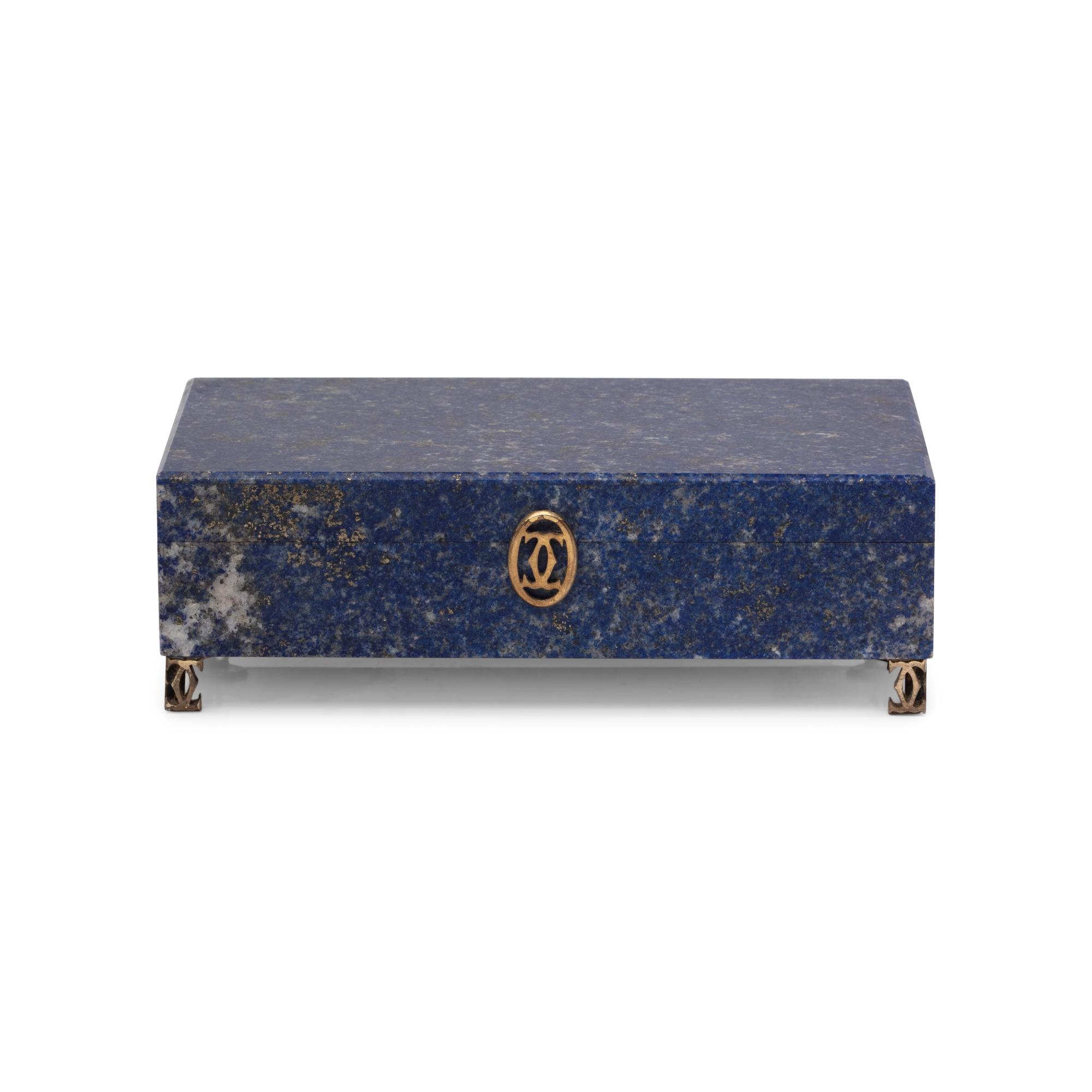 CARTIER, LAPIS LAZULI BOX